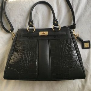 Black leather Jose Hess handbag
